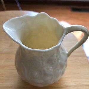Belleek white creamer